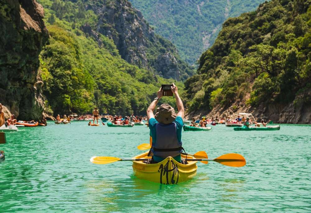 Kayak sur les gorges du verdon